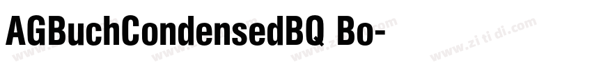 AGBuchCondensedBQ Bo字体转换